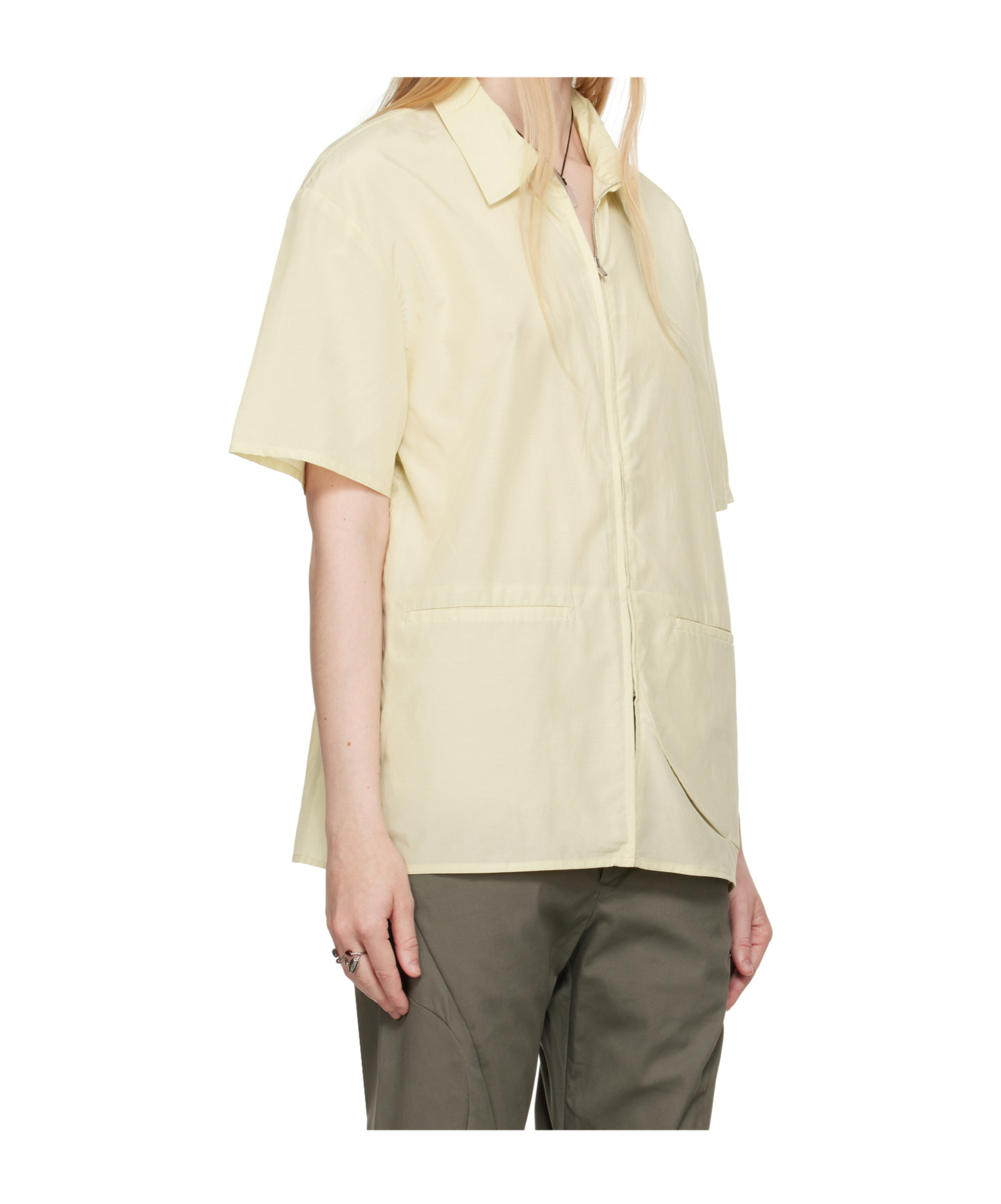 Post Archive Faction (paf) Yellow 8.0 Right Half Shirt In Neutral