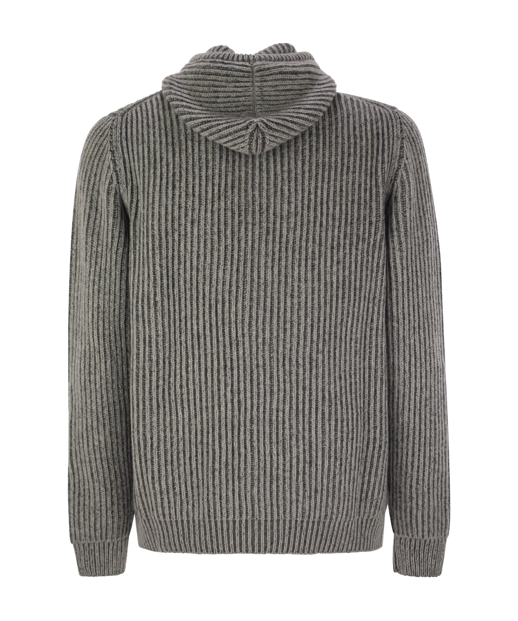 KITON LONG-SLEEVED KNITTED CARDIGAN 