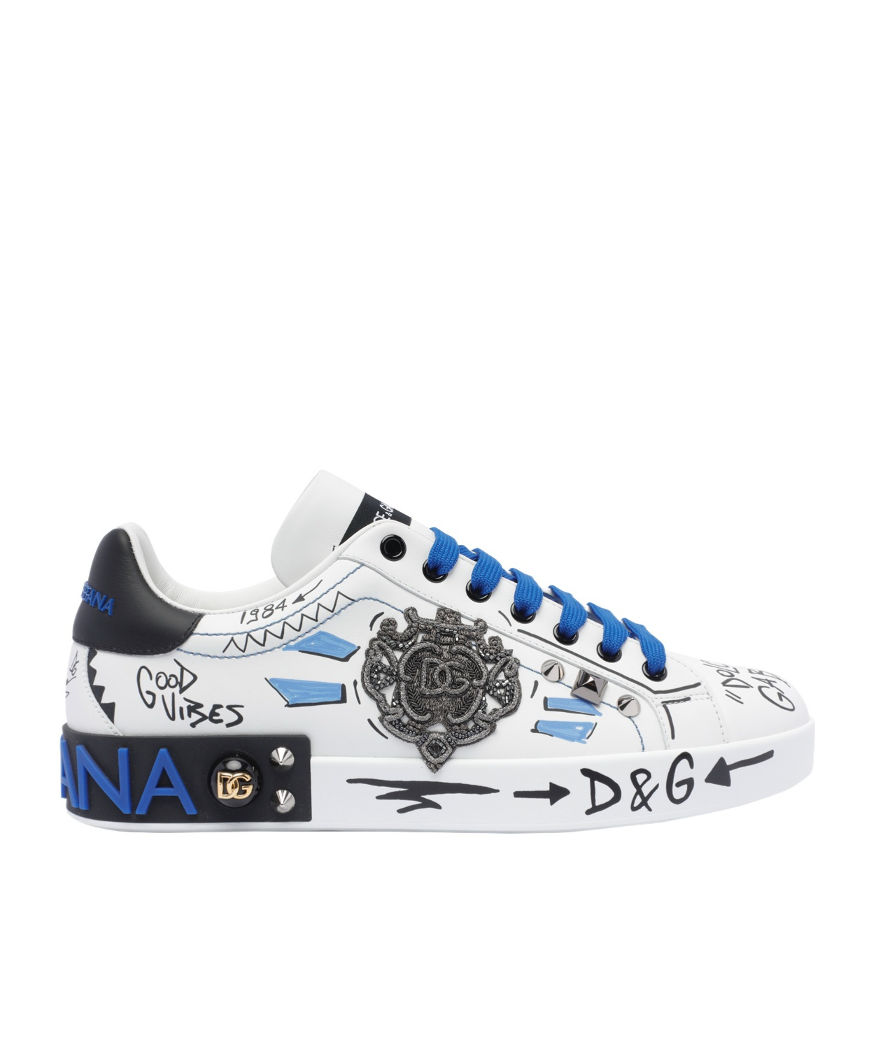 Dolce & Gabbana Laced Sneakers In White