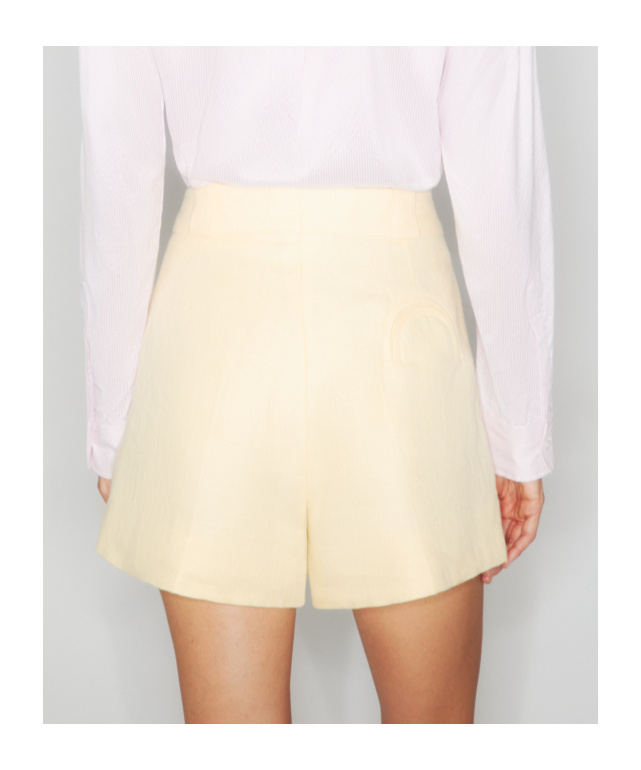 Shop Blazé Milano Clarity Selle Shorts In Nude