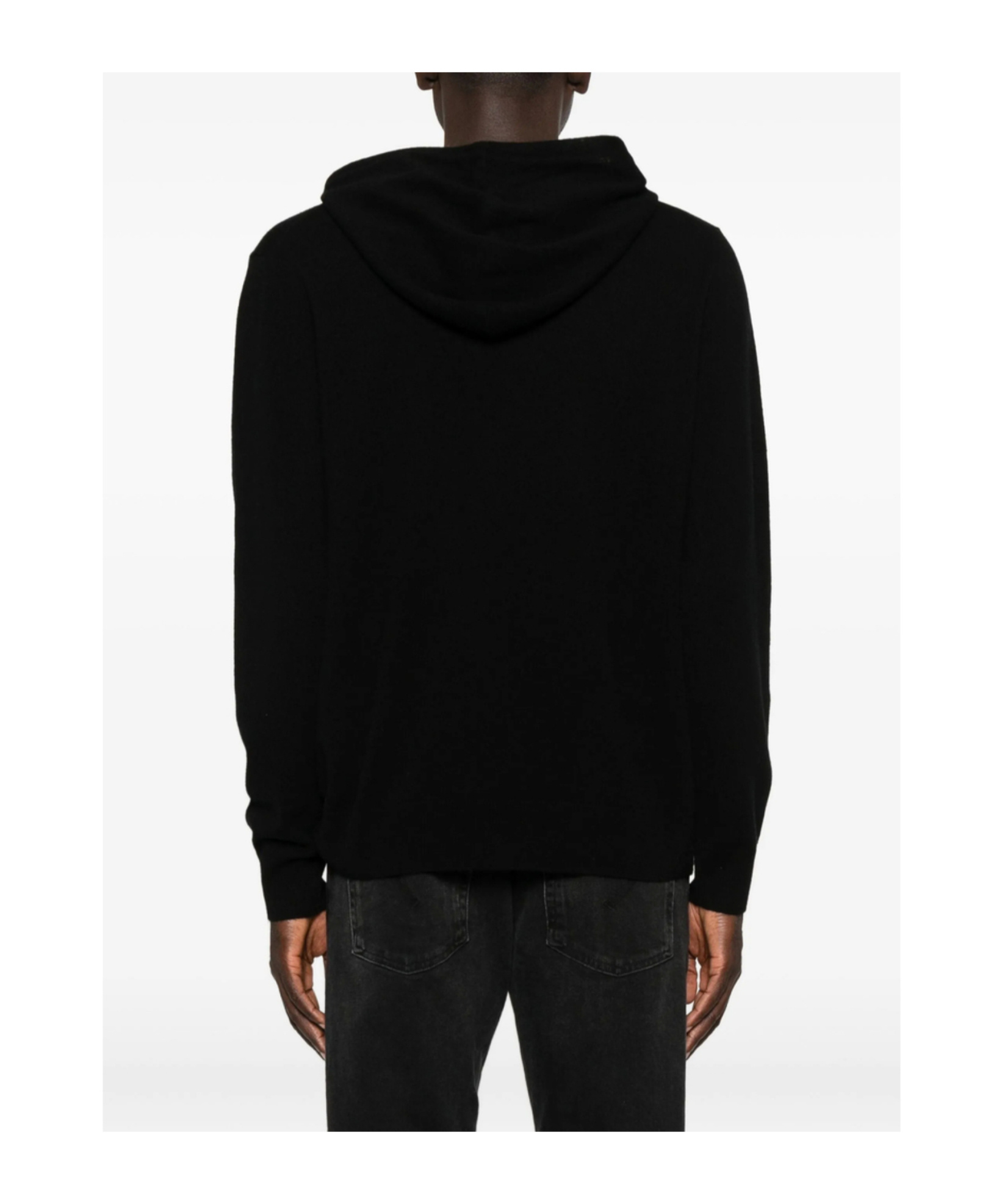 7 For All Mankind Drop-shoulder Hoodie In Black