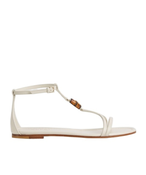 Gucci Women's Sandal With Bamboo Detail In Neutral
