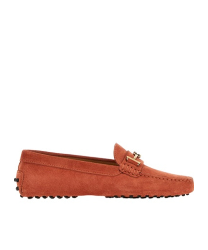 Tod's Suede Mocassino Driving Shoes In Brown