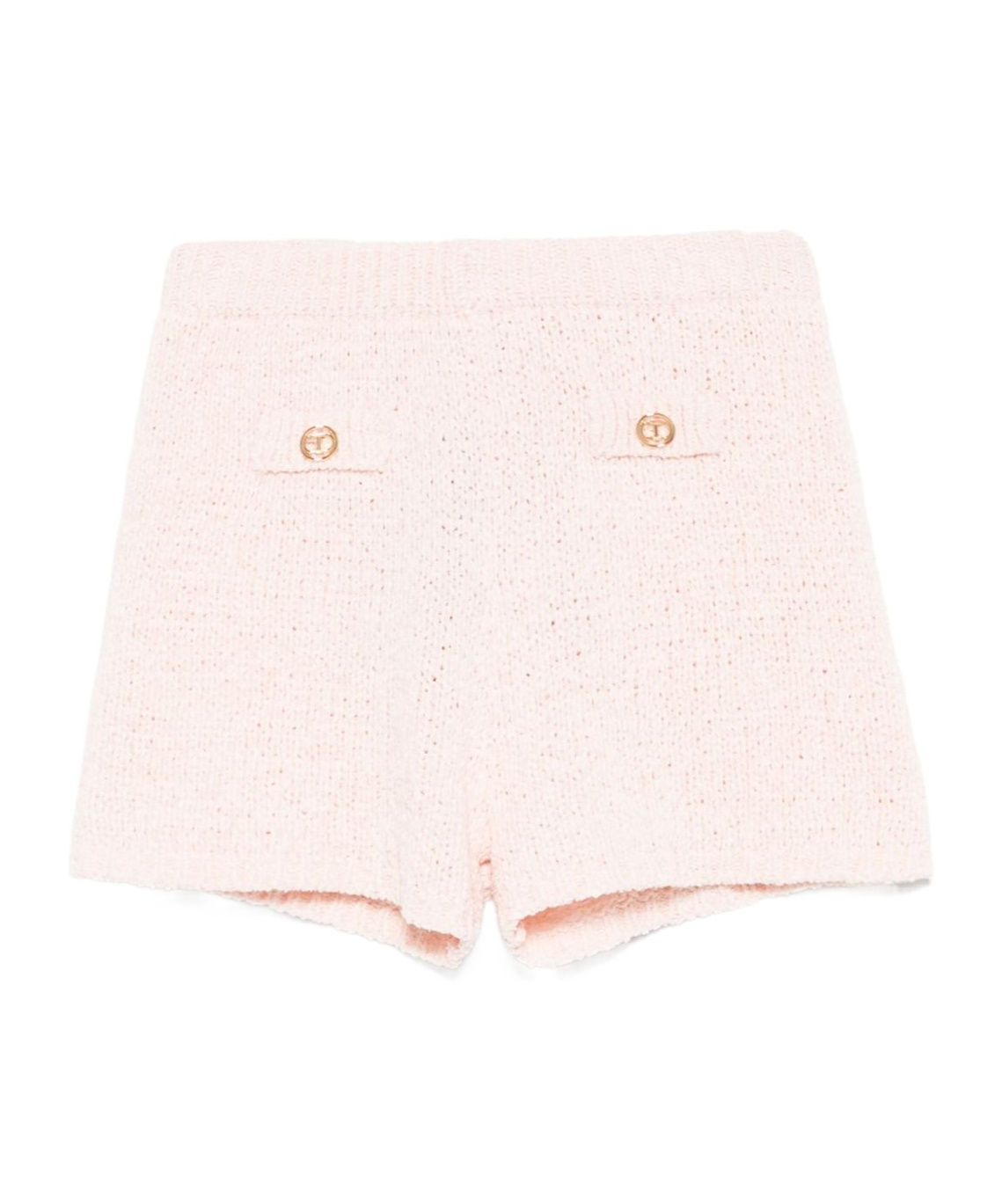 Shop Twinset Oval T-buttons Knitted Shorts