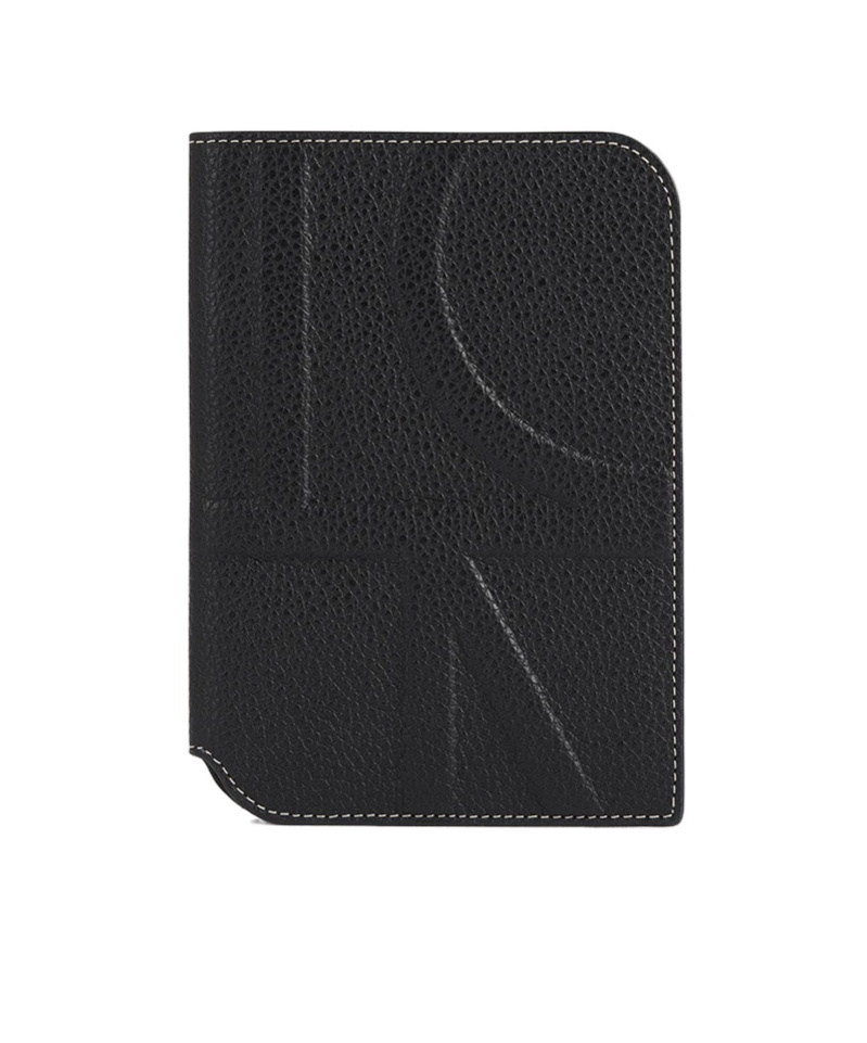 Totême Monogram Embossed Wallet In Black