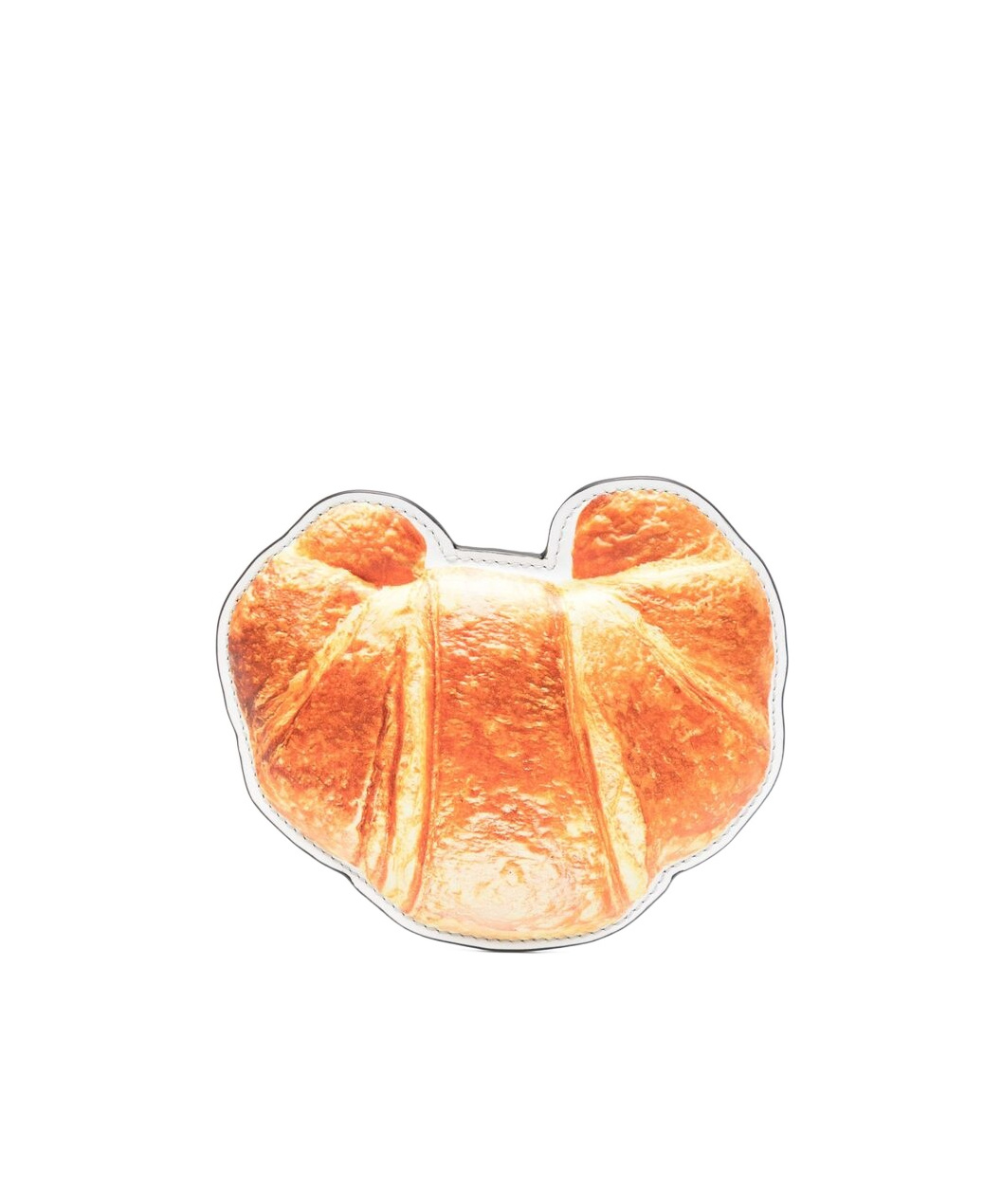 Moschino Logo Printed Croissant Card Holder In Orange