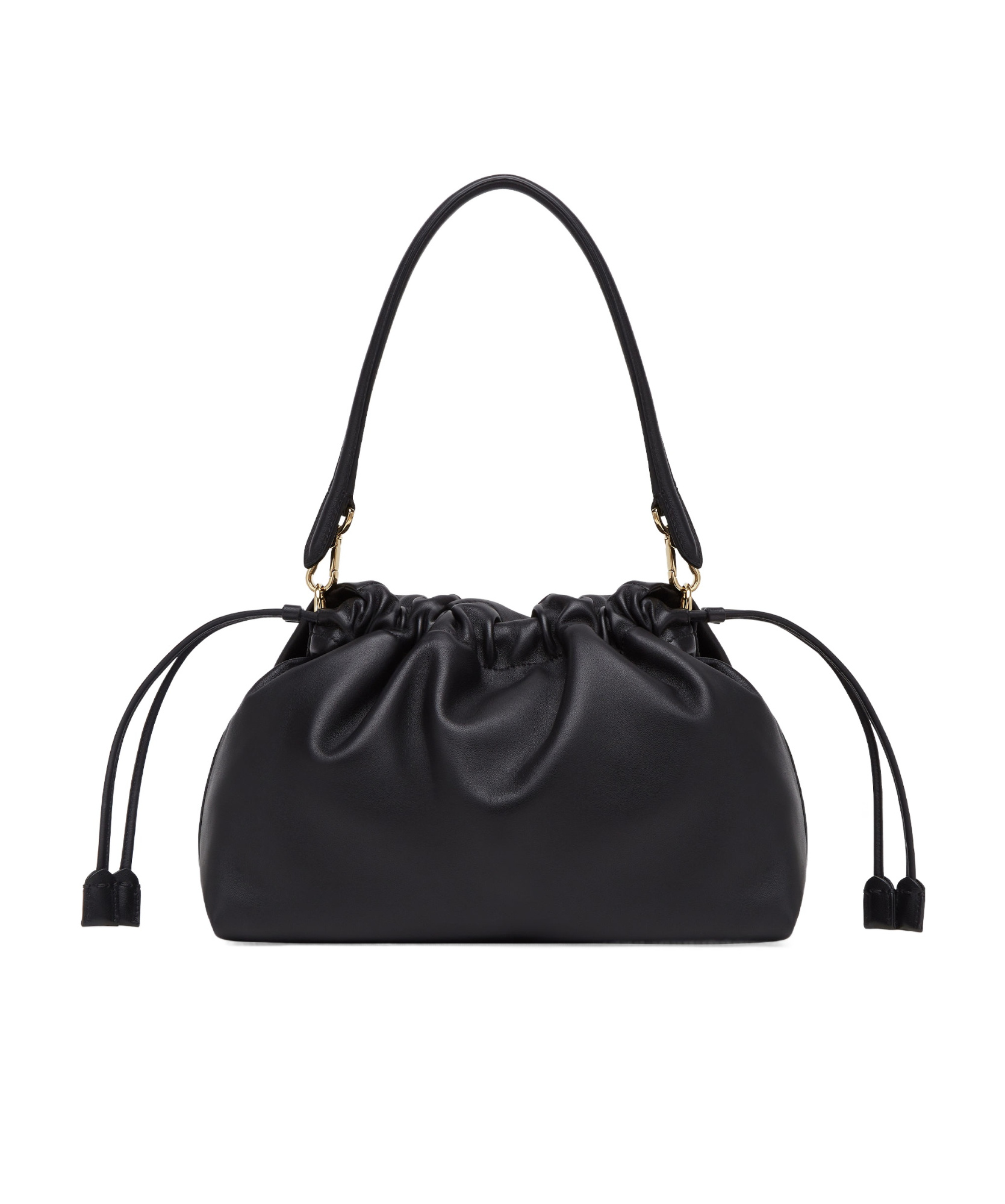 Shop Fendi Black Nappa Leather Bag