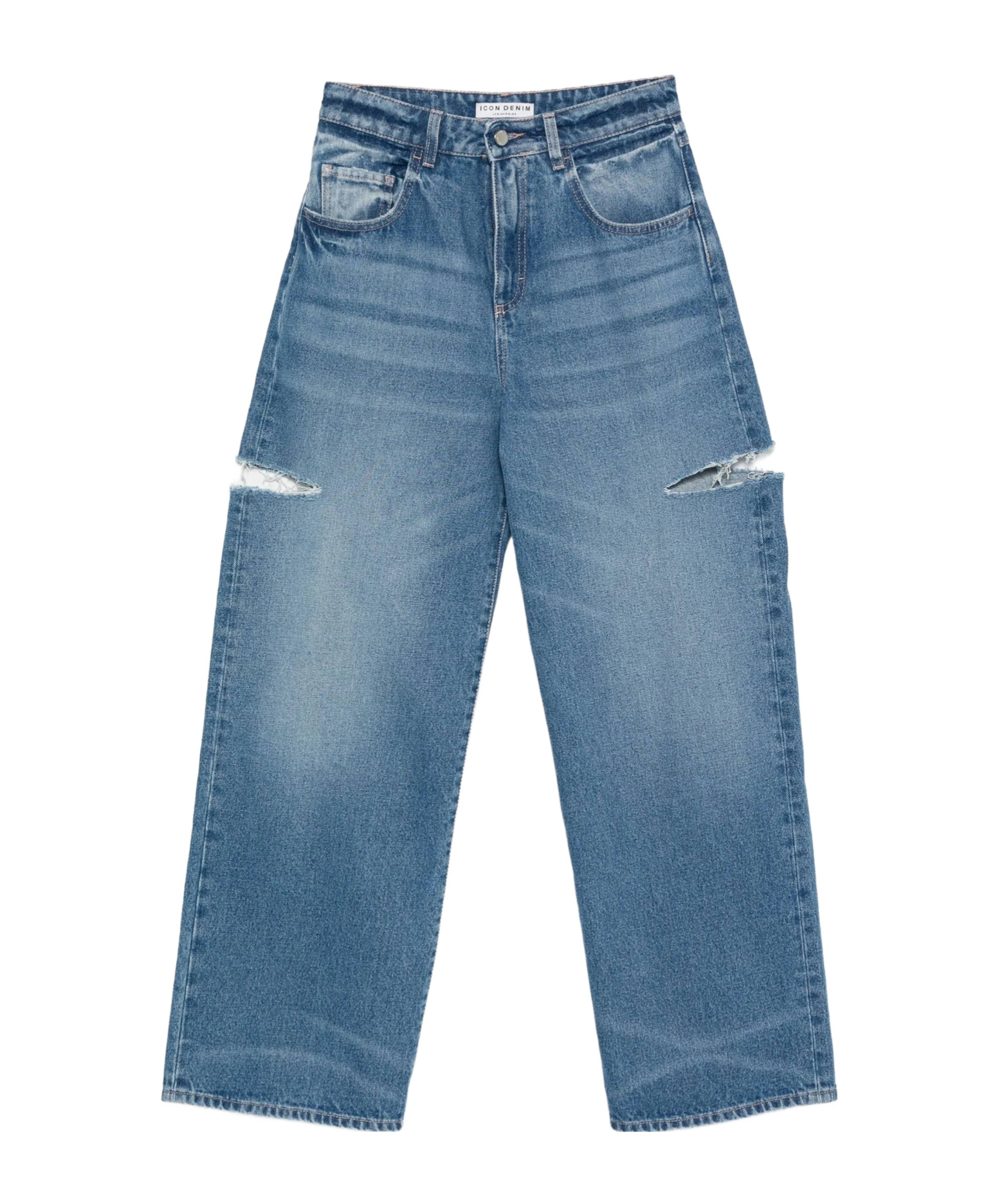 Icon Denim Poppy Eco Wide-leg Jeans In Blue