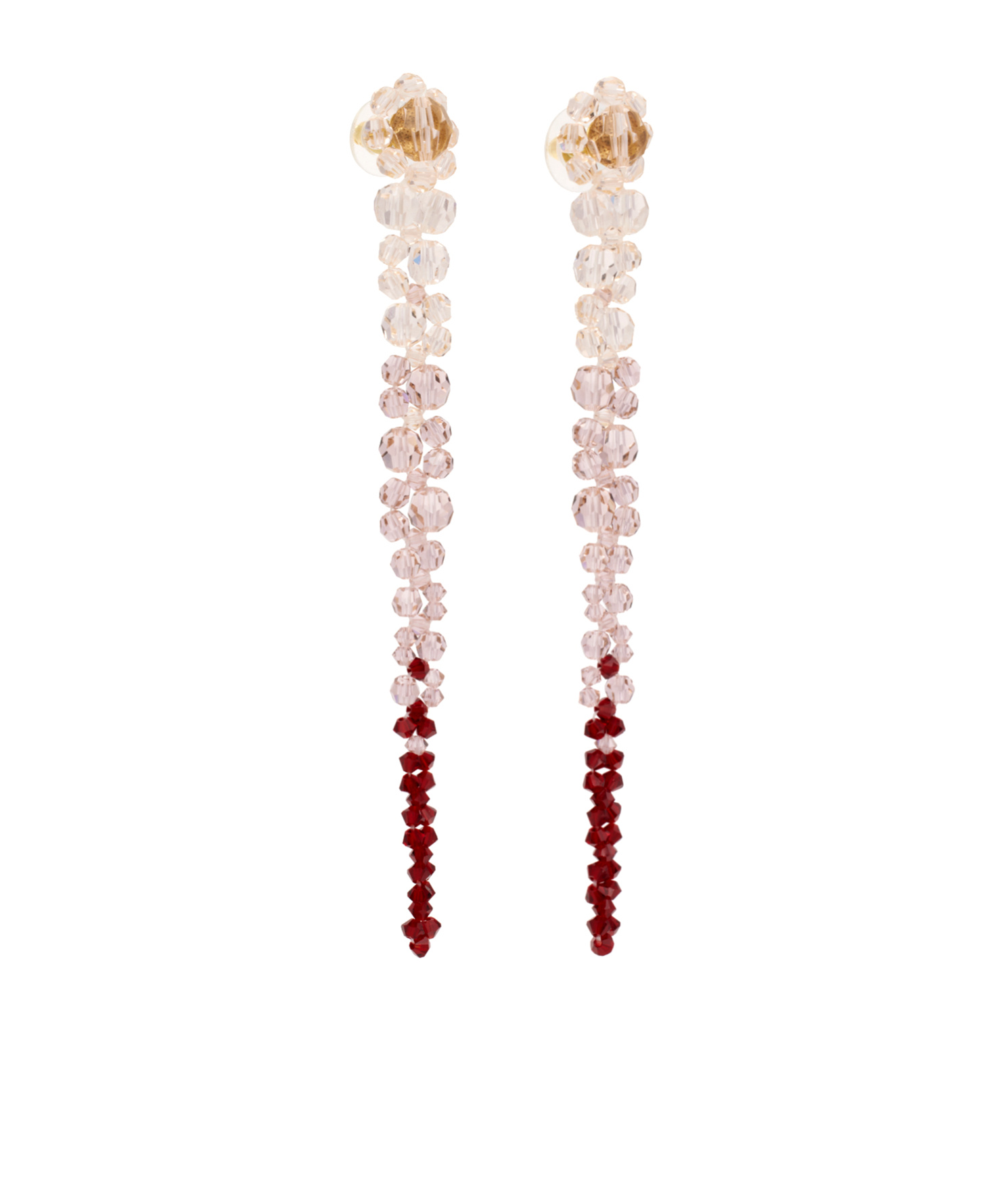Simone Rocha Ombré-effect Dangle Earrings In Yellow