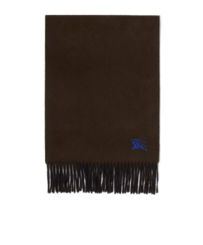 Burberry Reversible Ekd Embroidered Cashmere Scarf