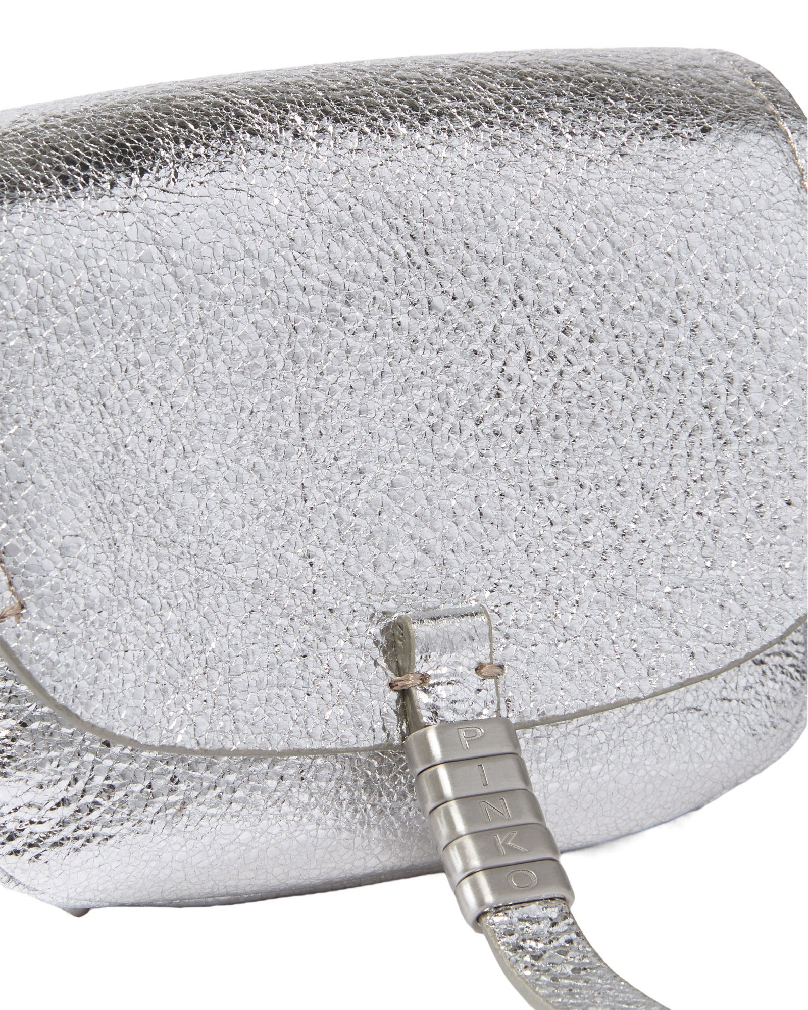 Pinko Saddle Micro Bag In White