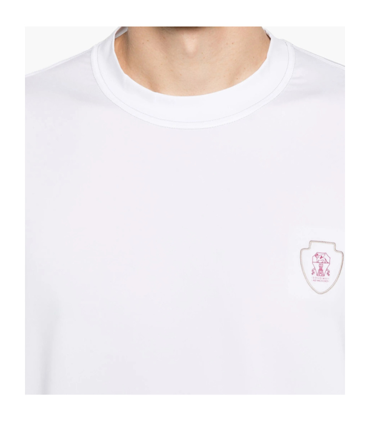 Brunello Cucinelli Layered-details T-shirt In White