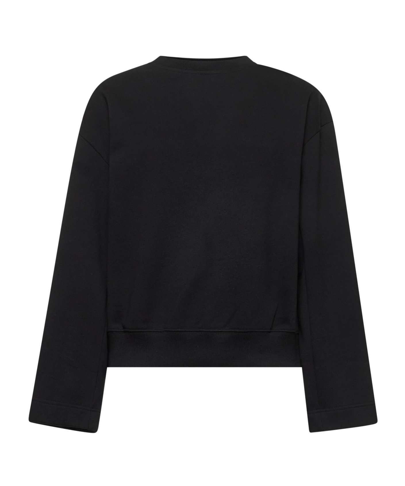 Dries Van Noten Black Cotton Oversized Sweatshirt In Black
