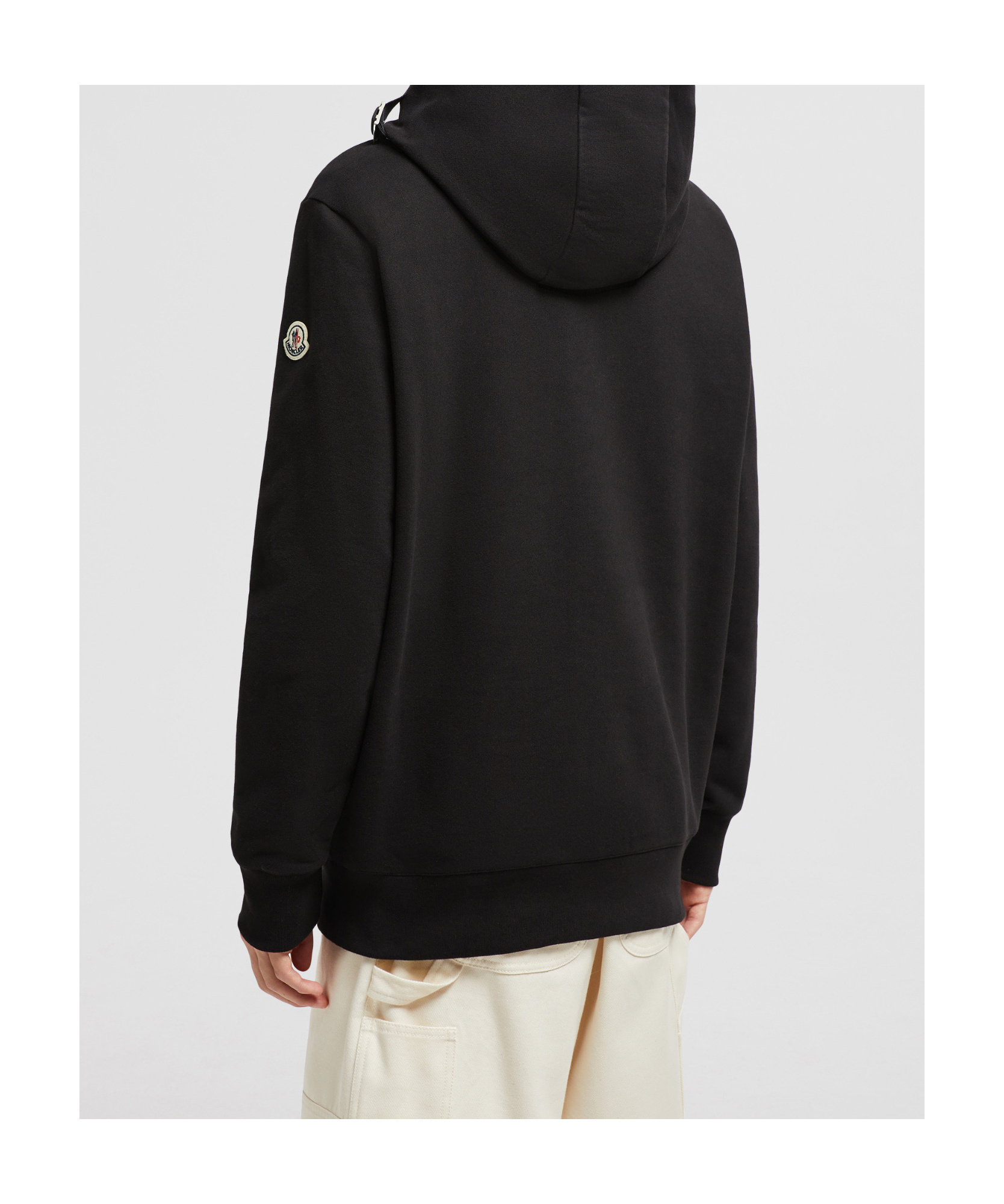 Moncler Long-sleeved Sweater In Black