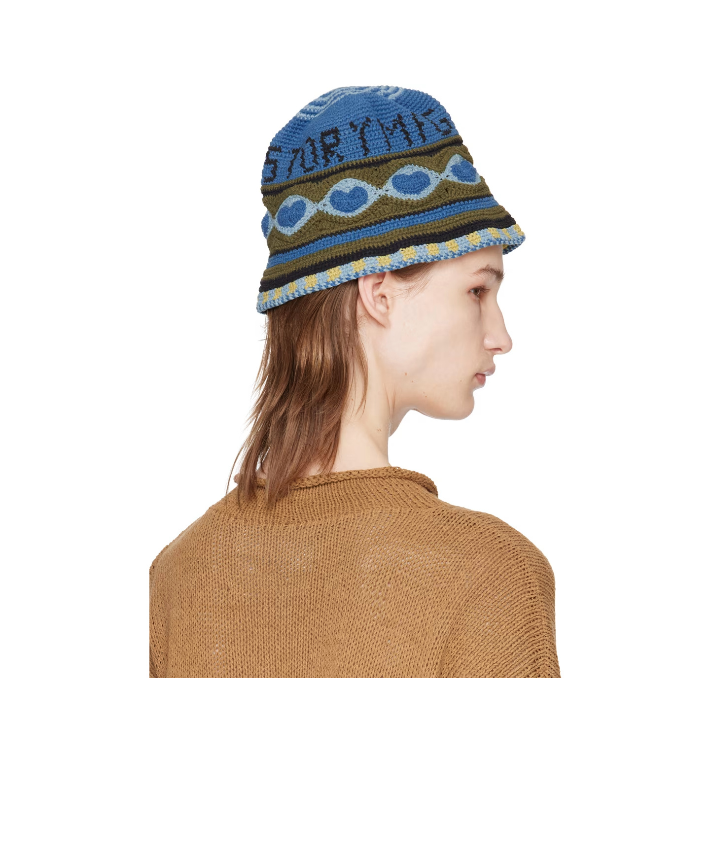 Story Mfg. Brew Crochet-knit Bucket Hat In Brown