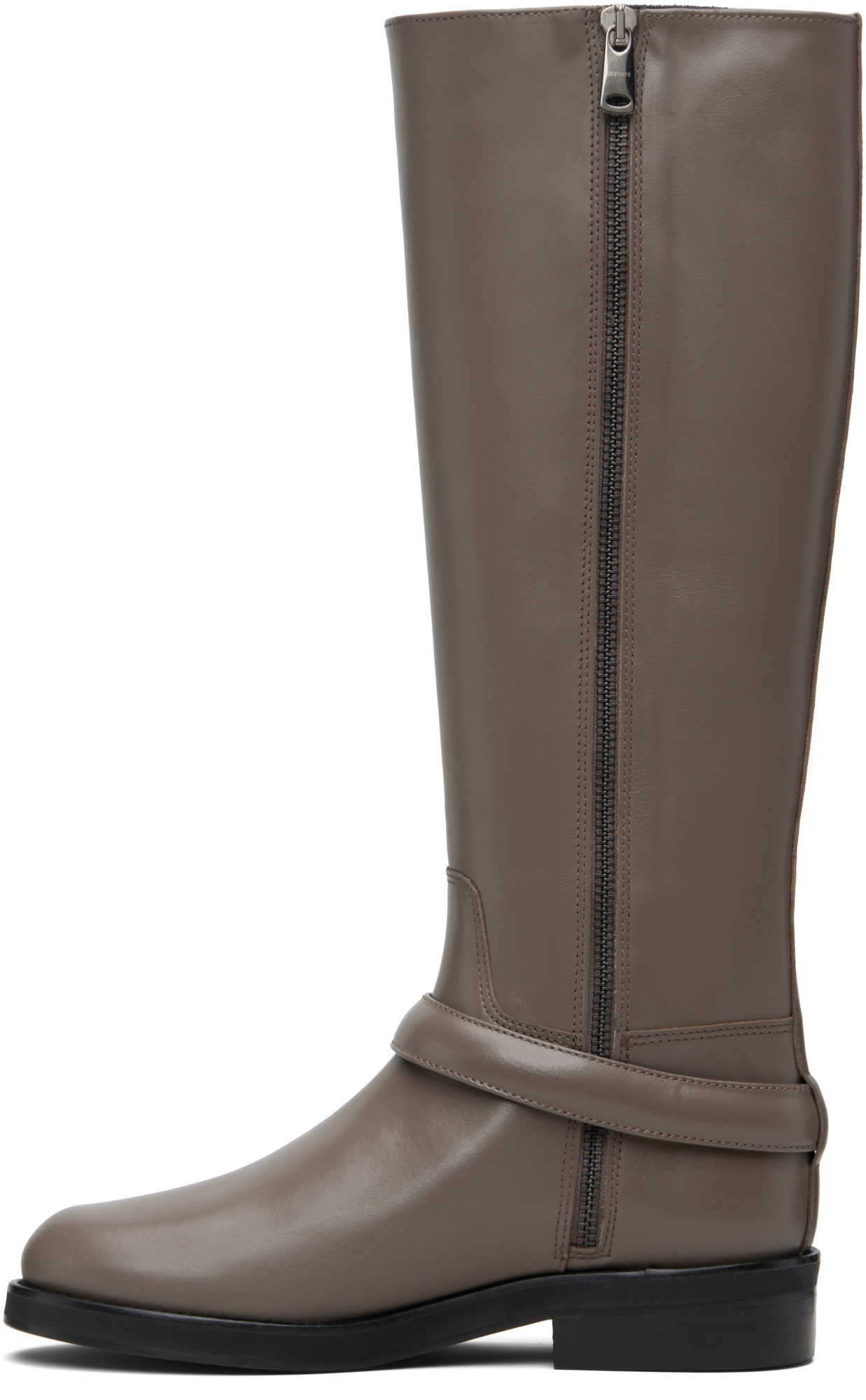 Coperni Belt Cavalier Tall Boots In Brown