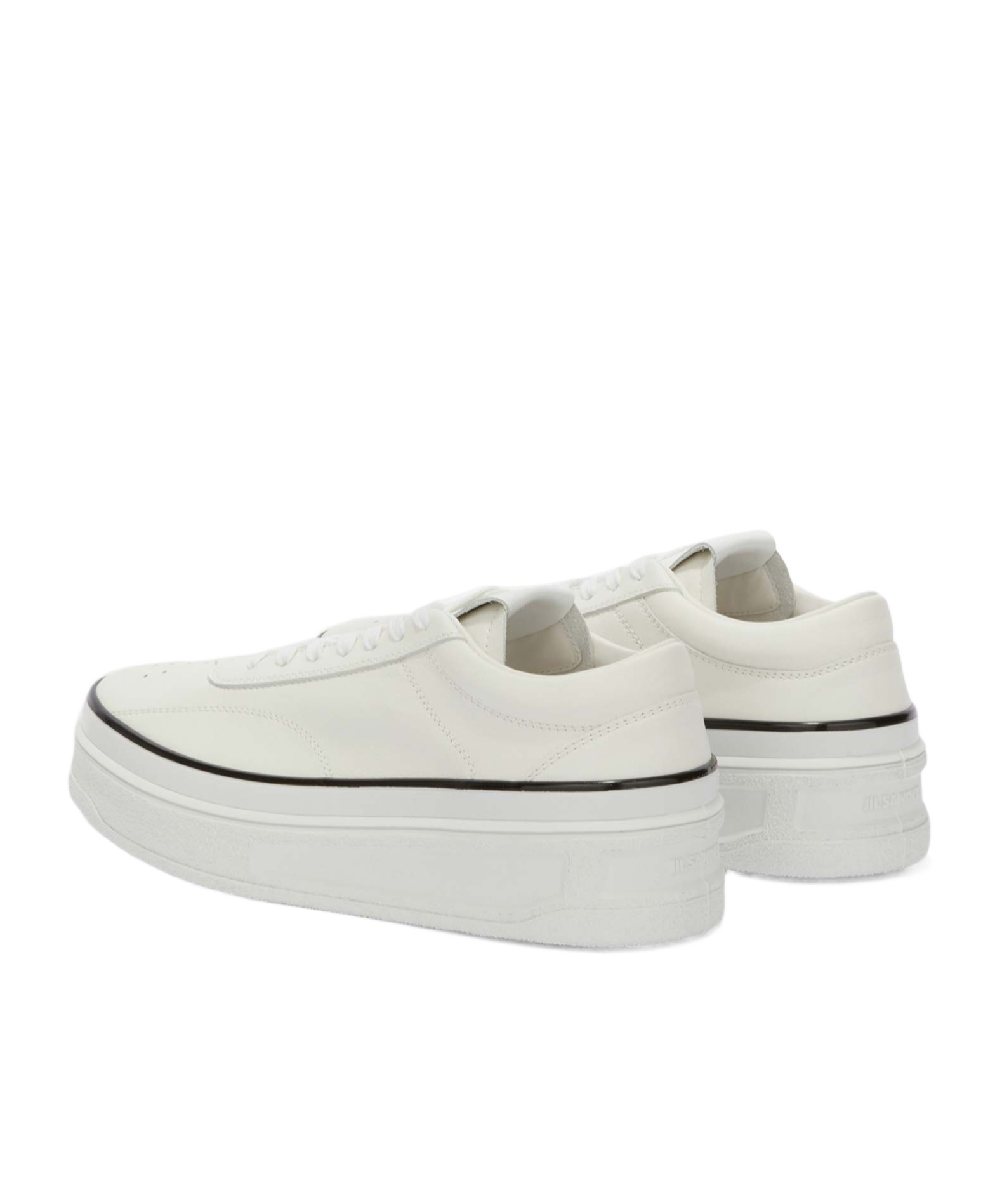 Jil Sander Leather Sneakers For Everyday In White