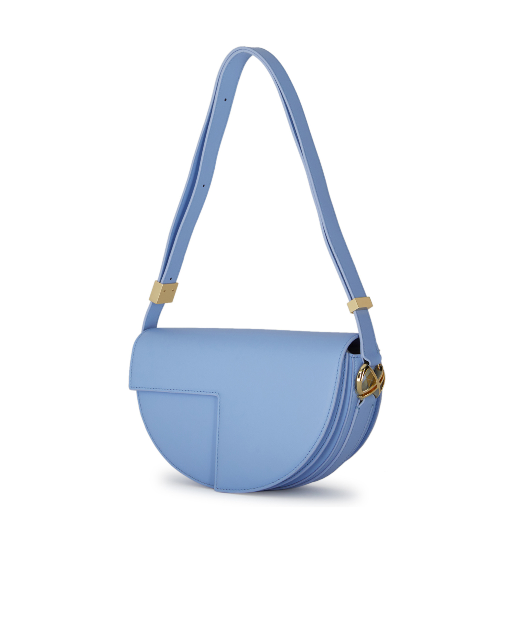 Patou Half Moon Shoulder Bag In Blue