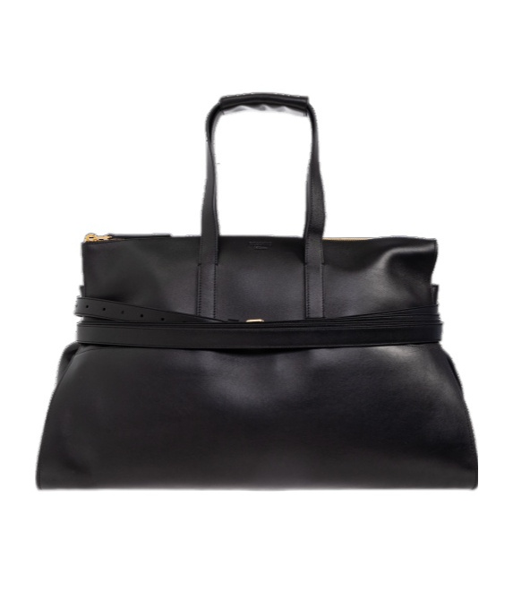 Moschino Zipper Handbag In Black
