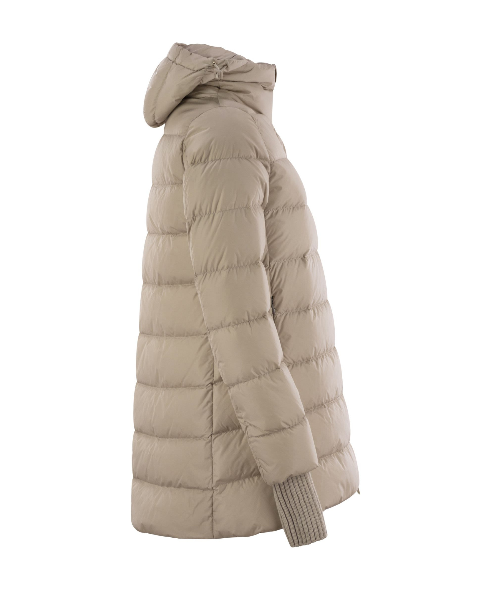 HERNO HERNO ZIP-UP HOODED DOWN JACKET