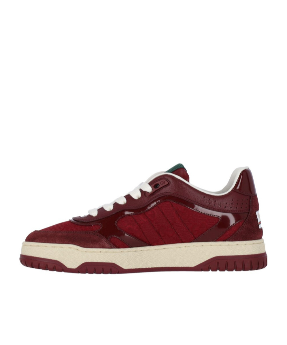 Shop Gucci Women's Re-web Sneaker In Red