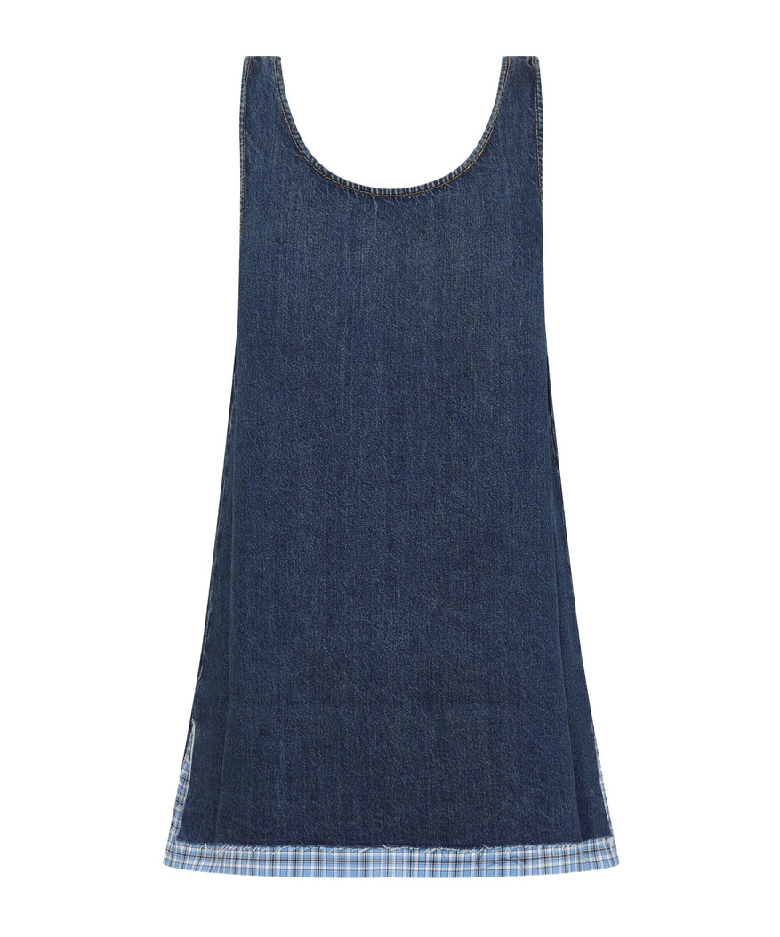 Miu Miu Minikleid Aus Denim In Blue