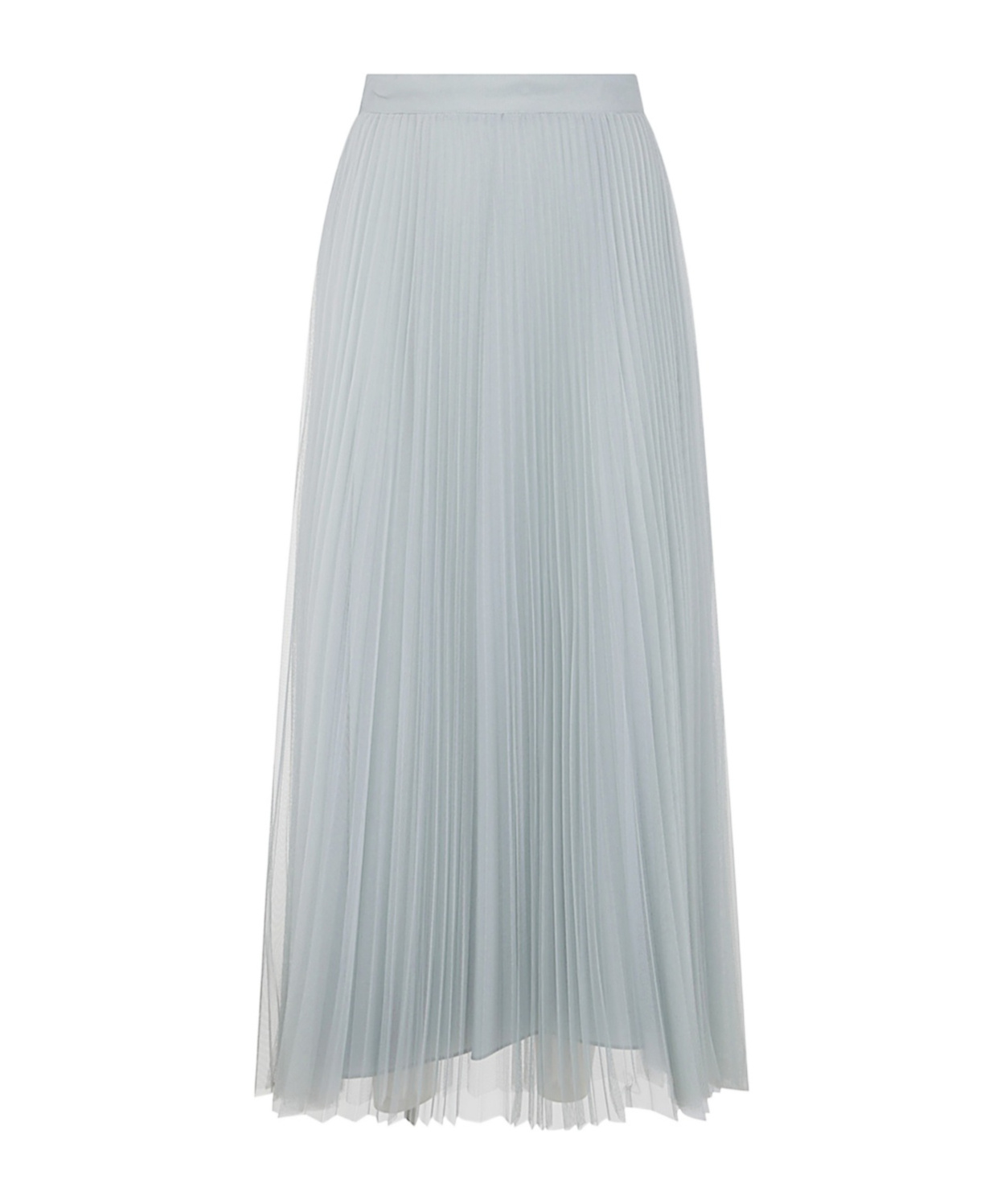 Twinset Pleated Gauze Skirt In Gray