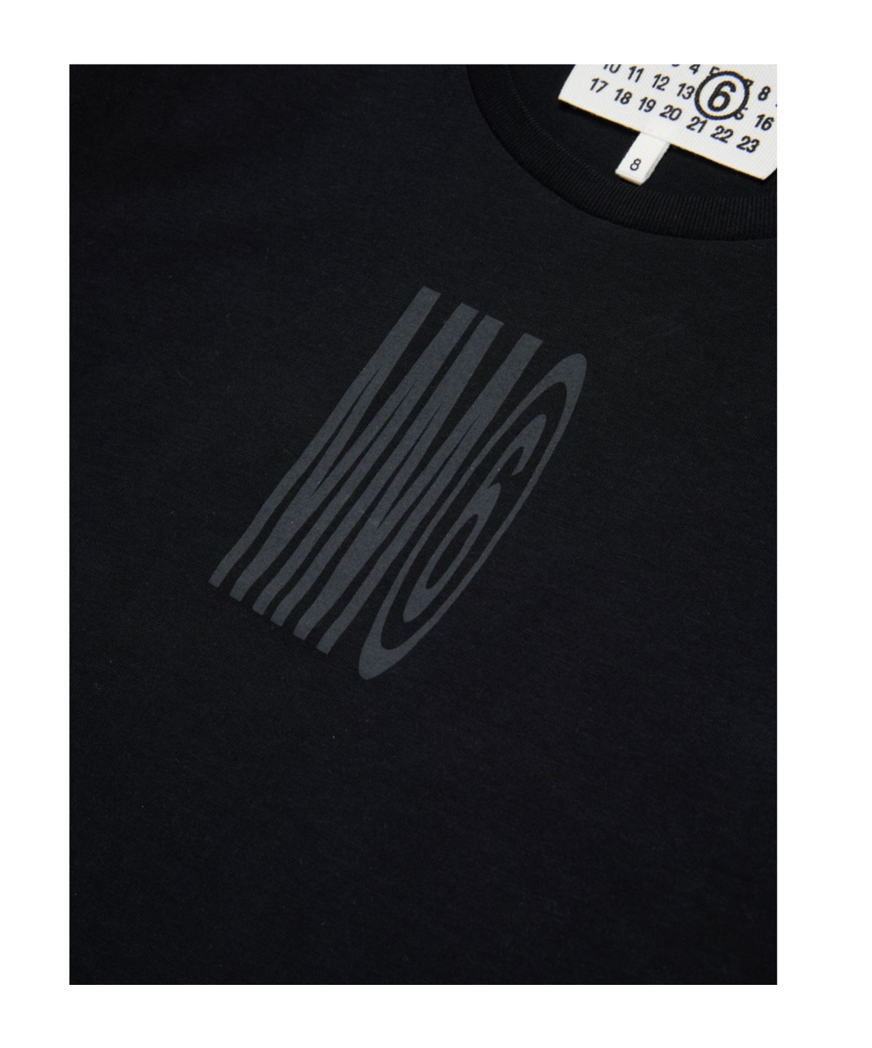 Mm6 Maison Margiela Logo-print T-shirt In Black