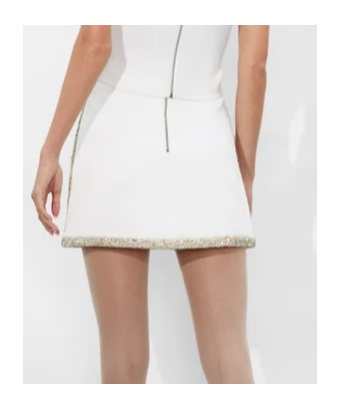 Alice And Olivia A-line Skirt In White