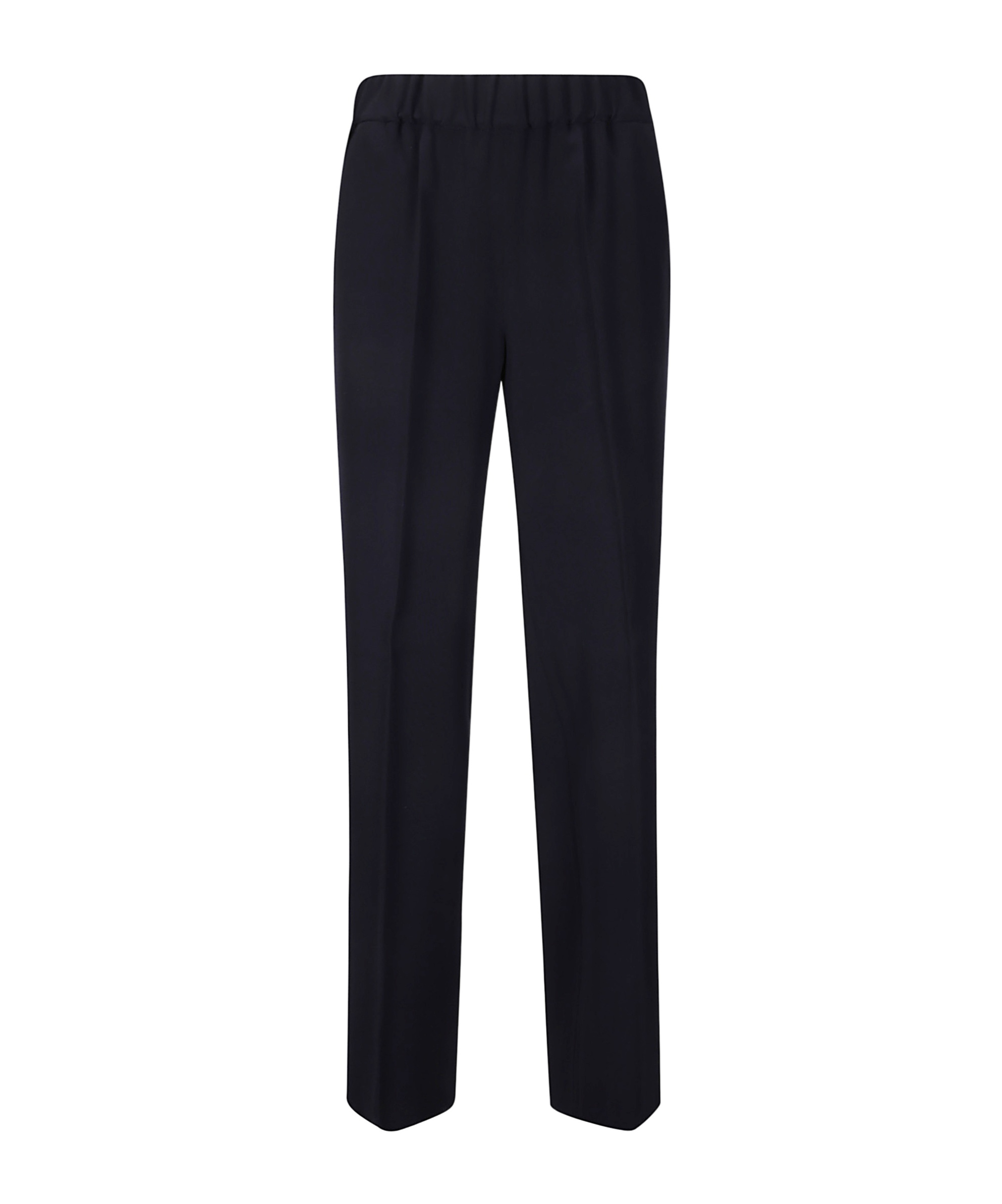 Alberto Biani Elastic Waist Casual Pants In Black