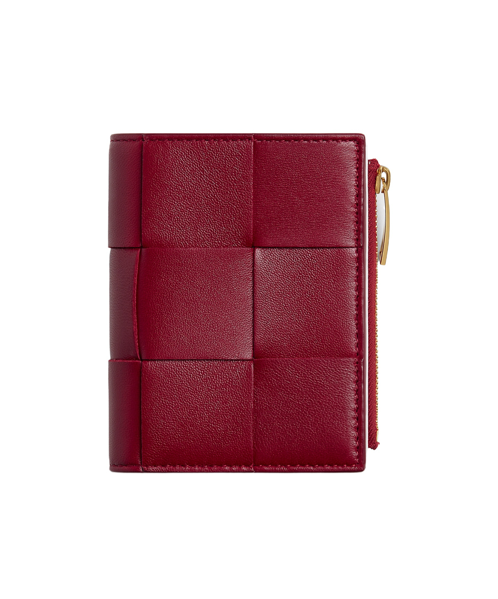 Bottega Veneta Cassette Small Bi-fold Wallet In Red