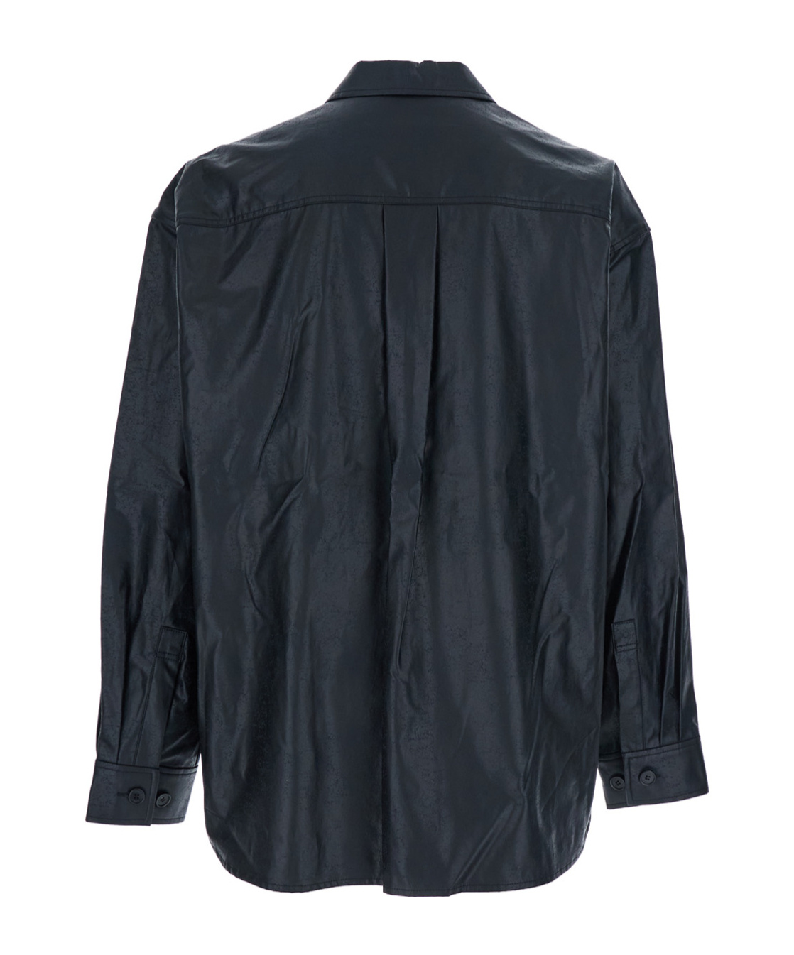 Juunj Coated Cotton Tailored Collar Shirts In Blue