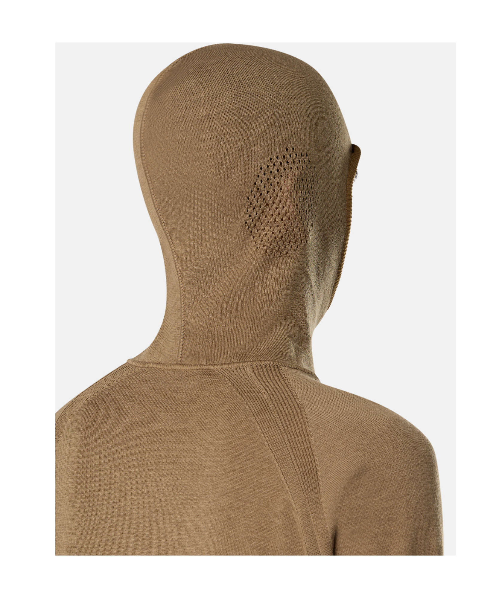 Stone Island Sweater With Balaclava-style Hood In Brown