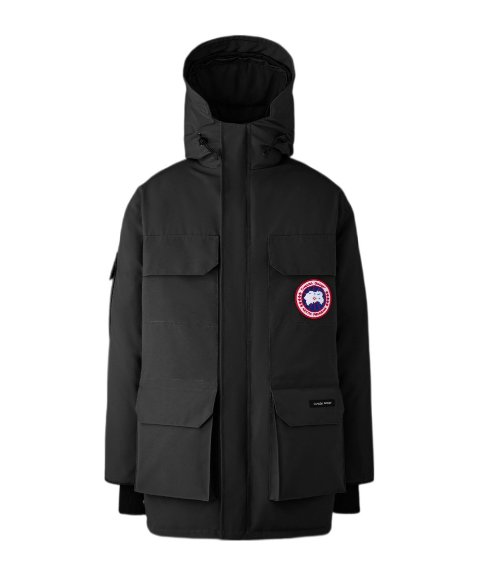 Canada Goose Mens Black Expedition High-neck Shell-down Parka Jacket Xl In Black