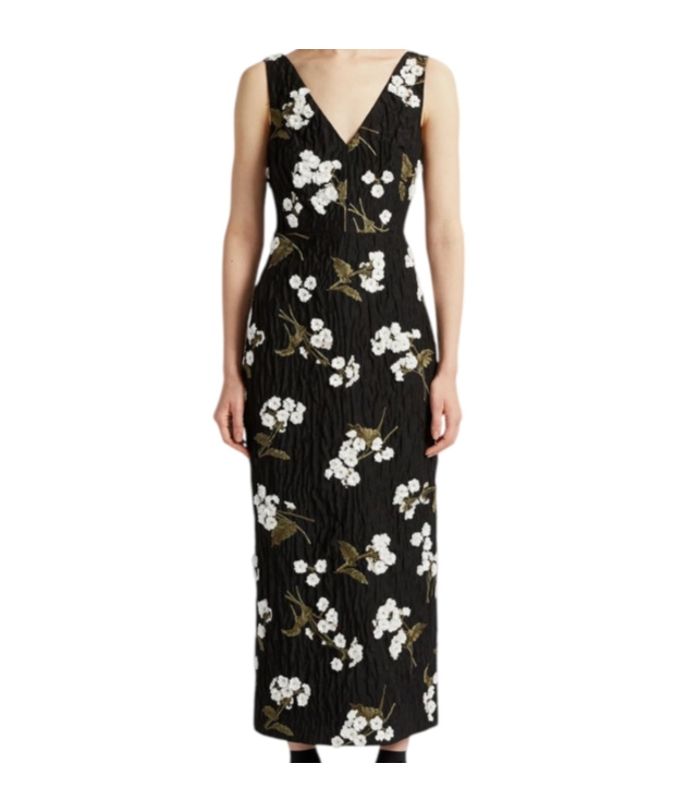 Shop Erdem Sleeveless Dress In Black