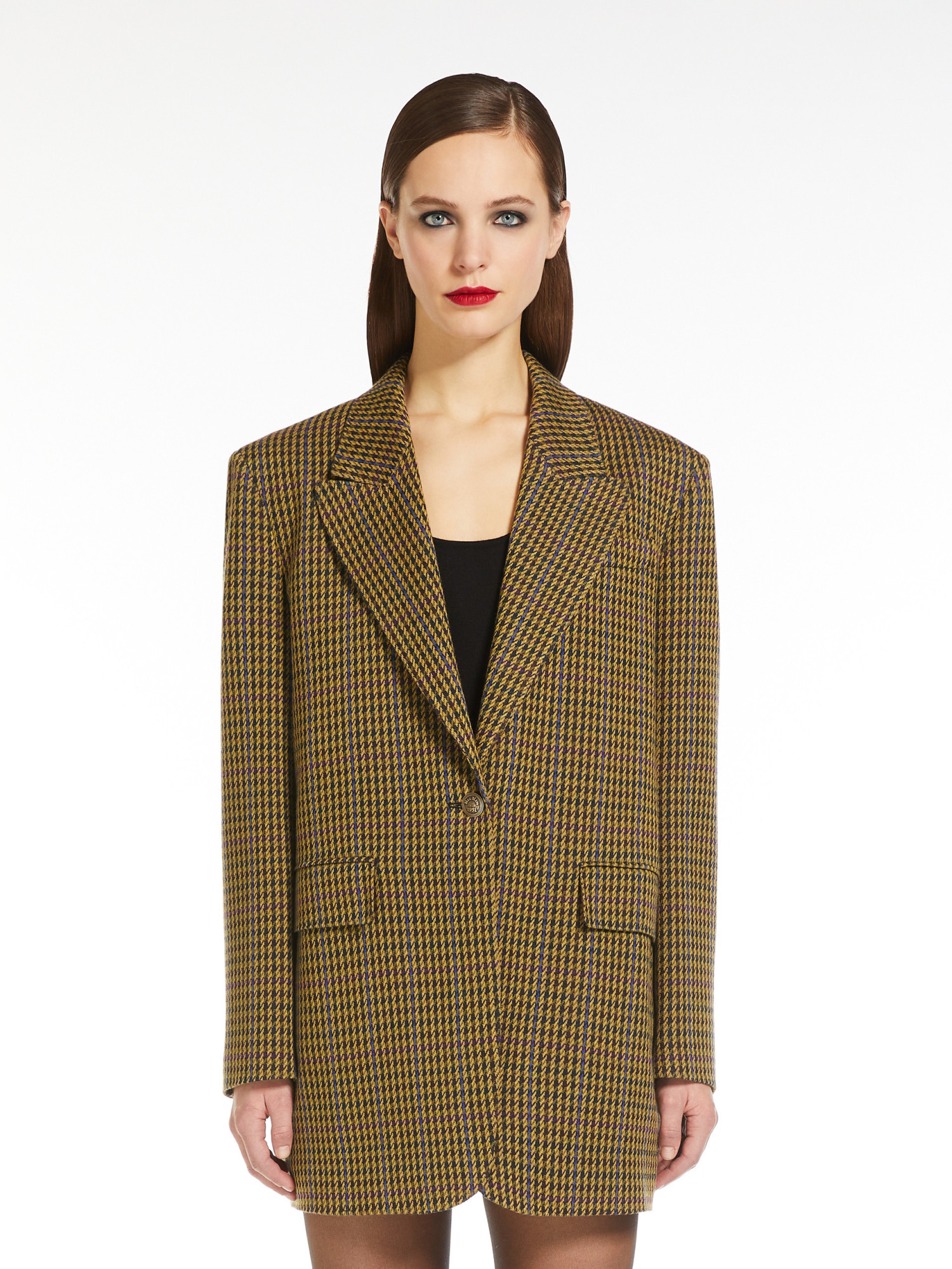Max Mara Wool Suit Coat In Brown