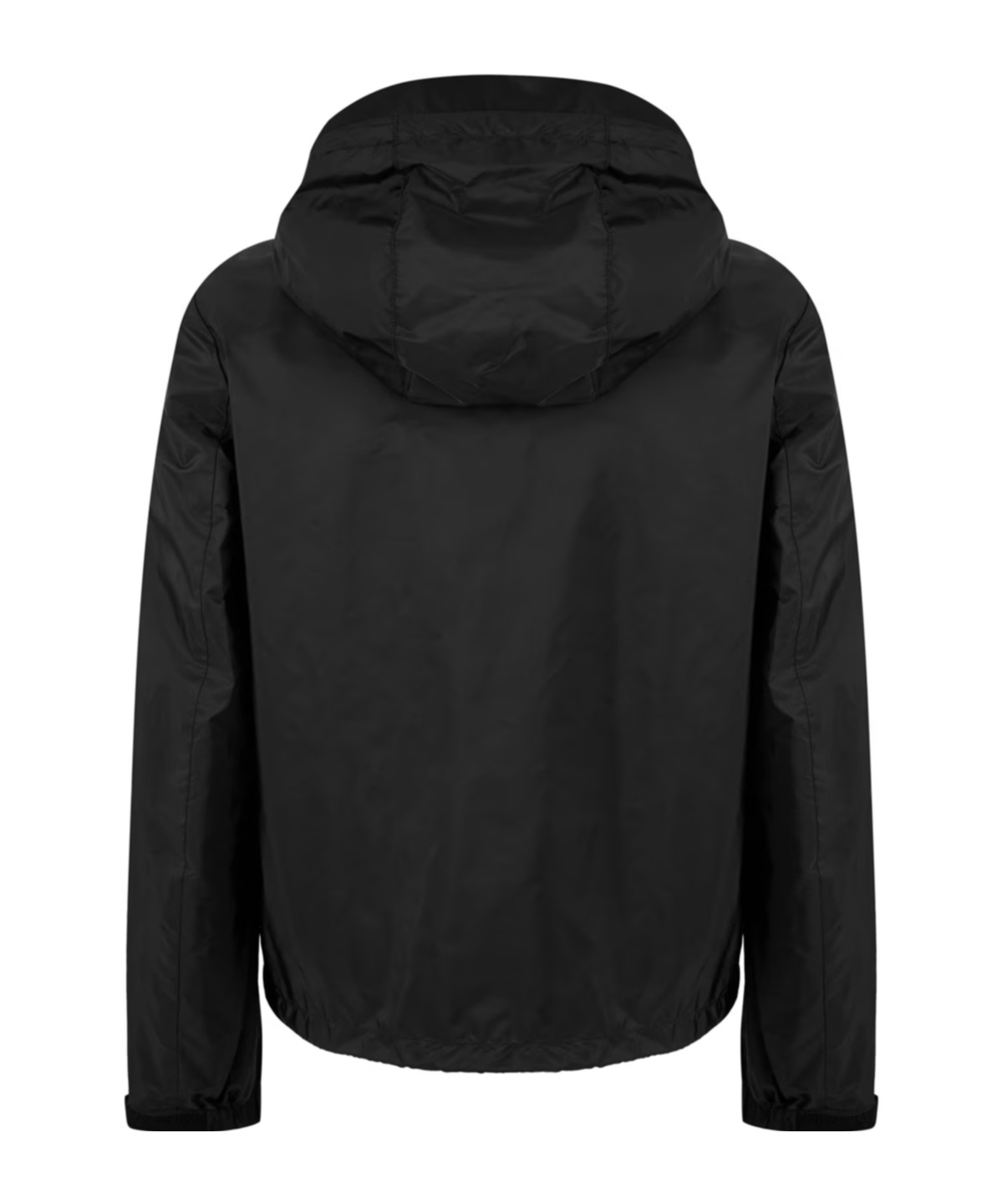 Prada Re-nylon Windbreaker In Black