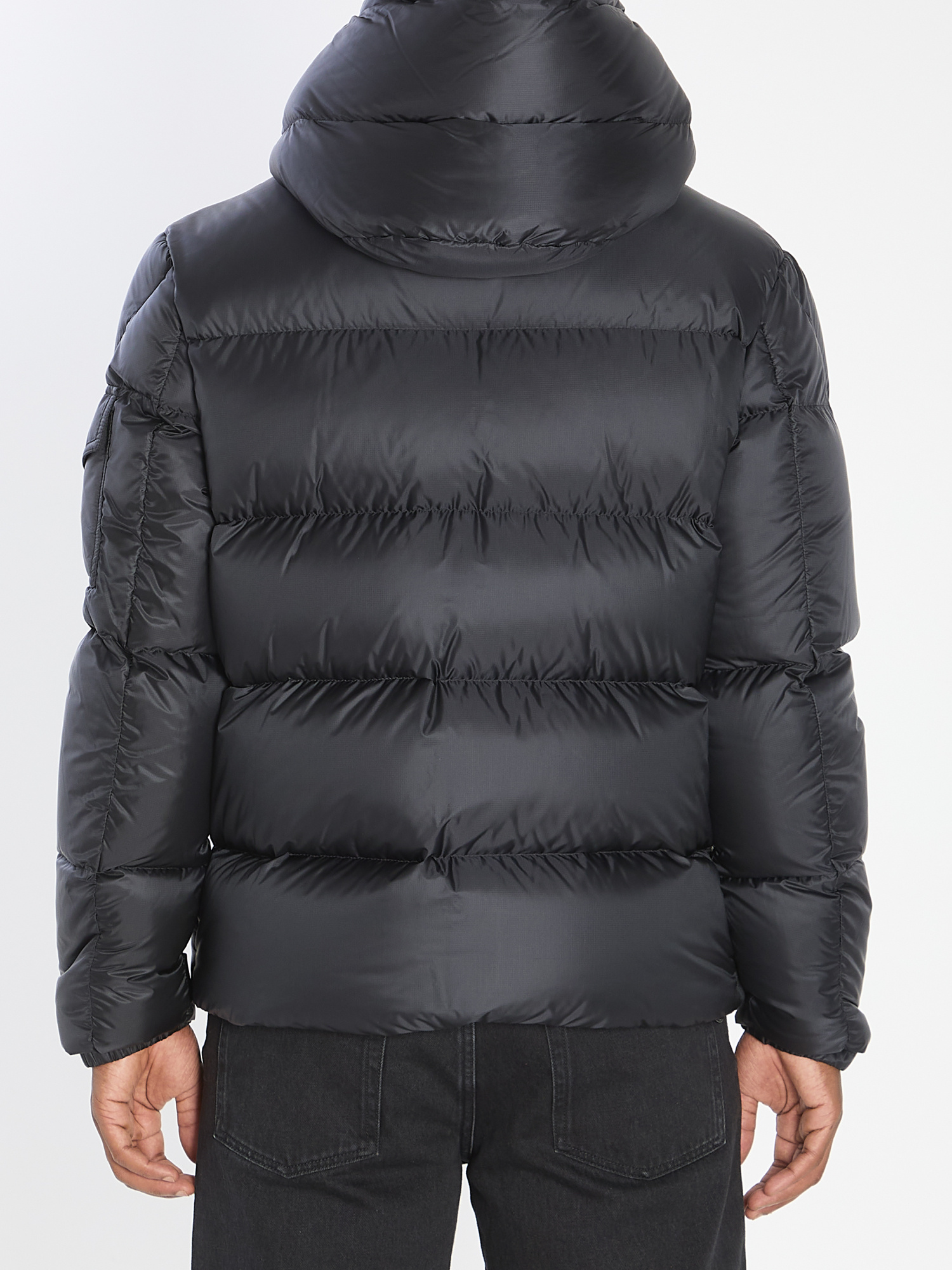 Moncler Mens Black Couyere Nylon-down Jacket In Black