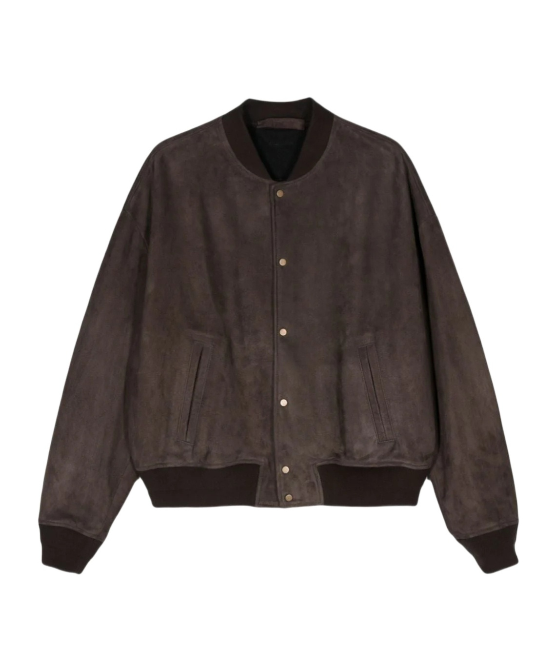 Salvatore Santoro Suede Band-collar Jacket