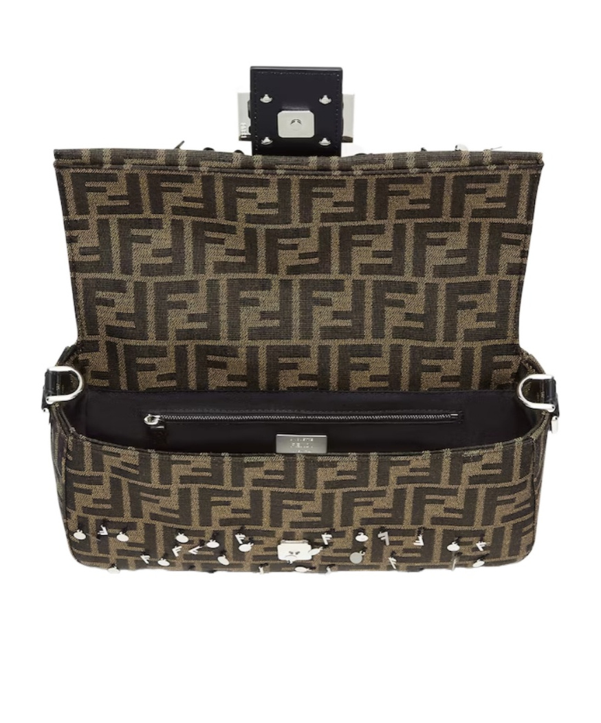 FENDI FENDI SEQUIN EMBELLISHED BAGUETTE BAG