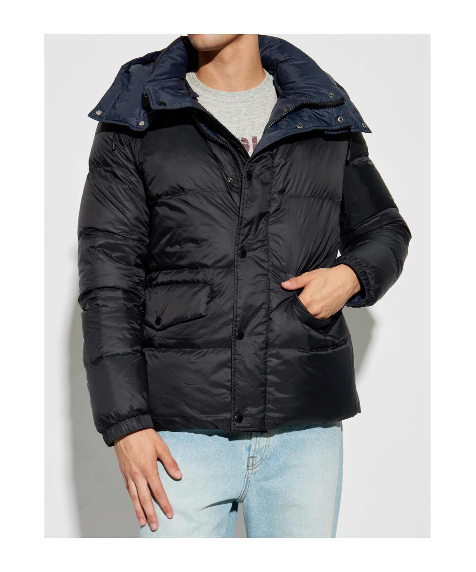 YVES SALOMON HOODED PADDED JACKET