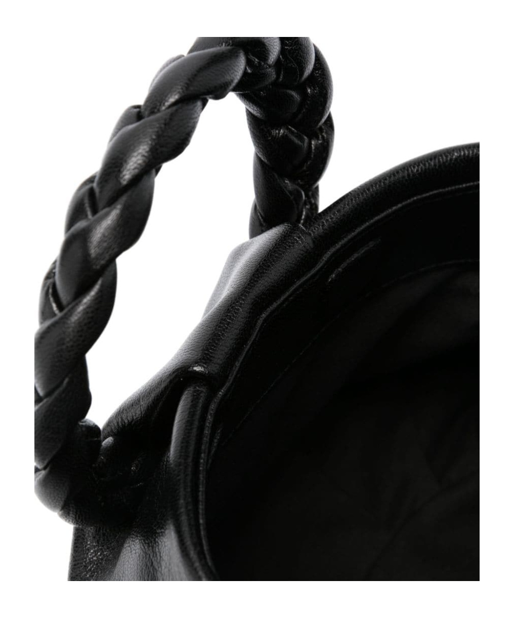 Hereu Stylish Shoulder Bag Braided Handles In Black