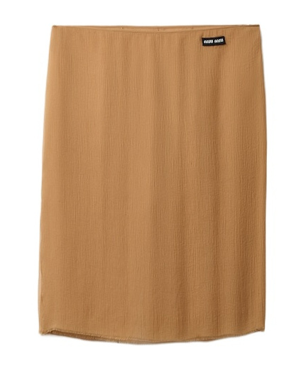MIU MIU SILK MINI SKIRT