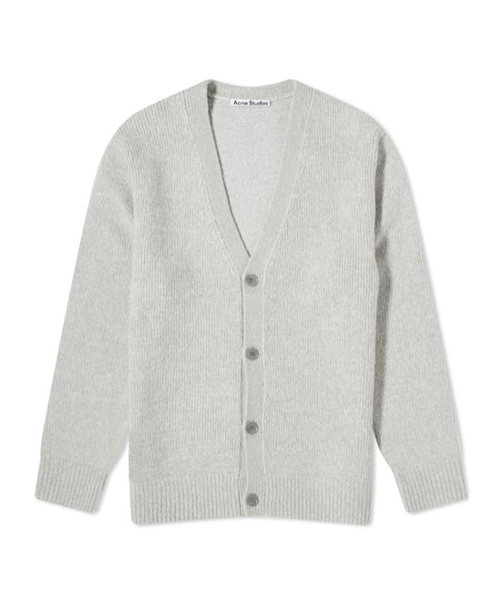 Acne Studios Long-sleeved Cardigan In White