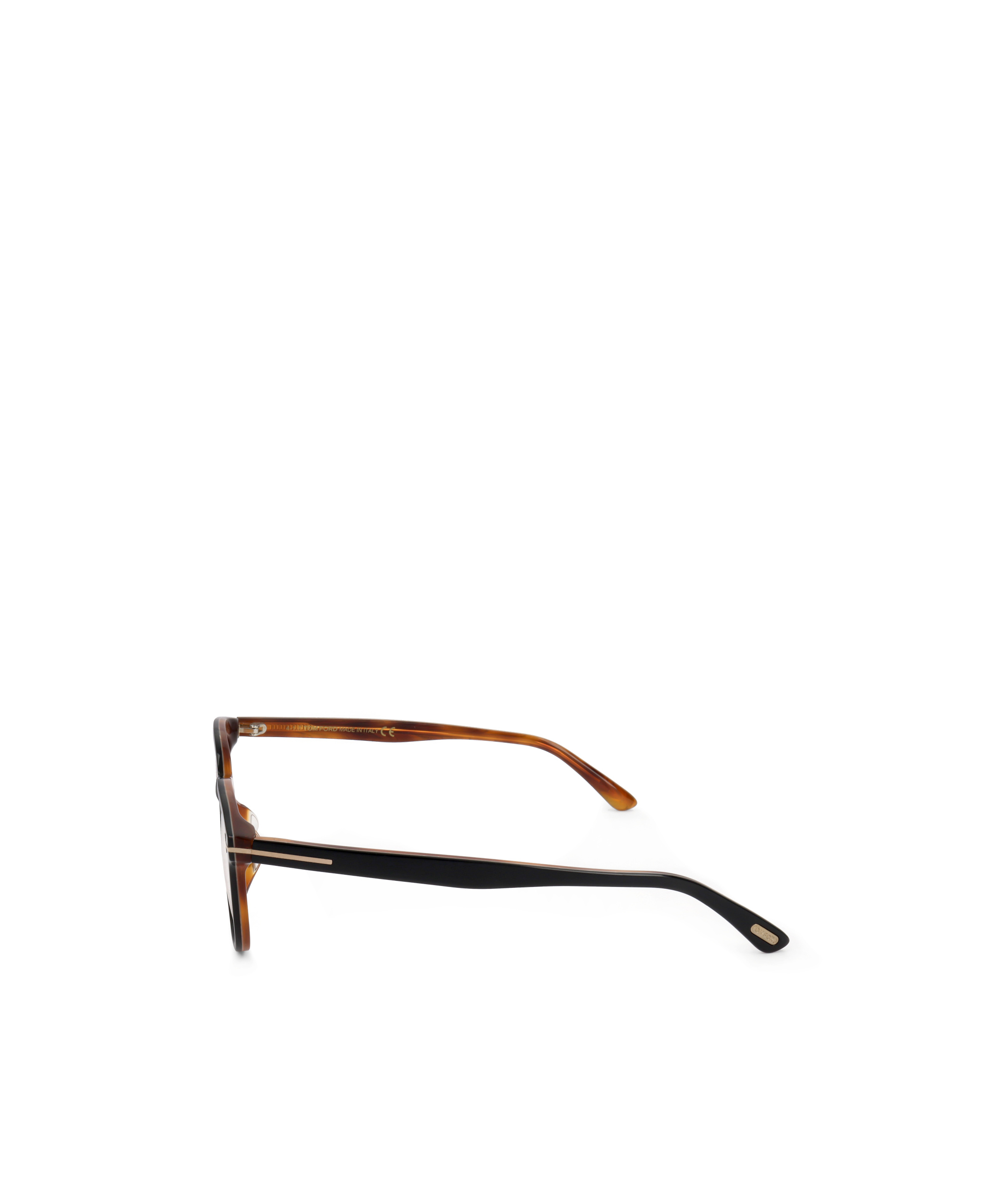 Tom Ford Geometric Frame Plain Mirror In Black