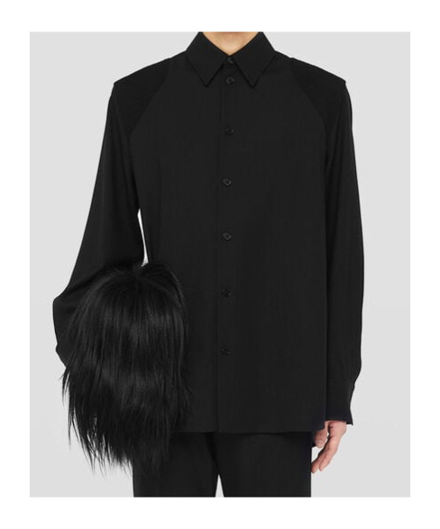Jil Sander Virgin-wool Shirt In Black