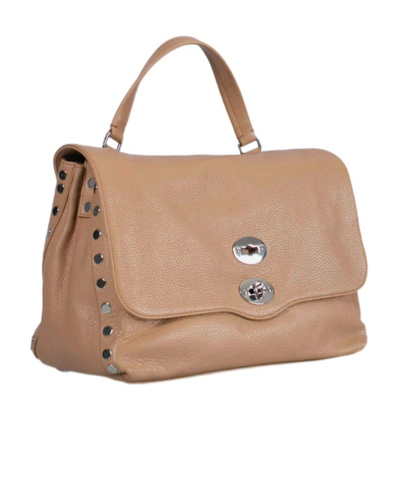 Zanellato Postina Twist-lock Medium Tote Bag In Nude