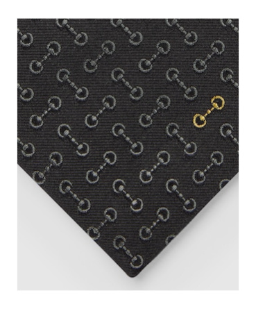 Gucci Horsebit Jacquard Tie