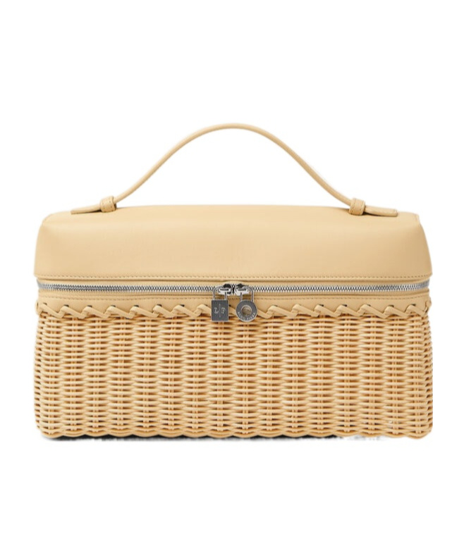 Loro Piana Extra Pocket L27 Wicker In Malt-chantilly Cream/antique Silver