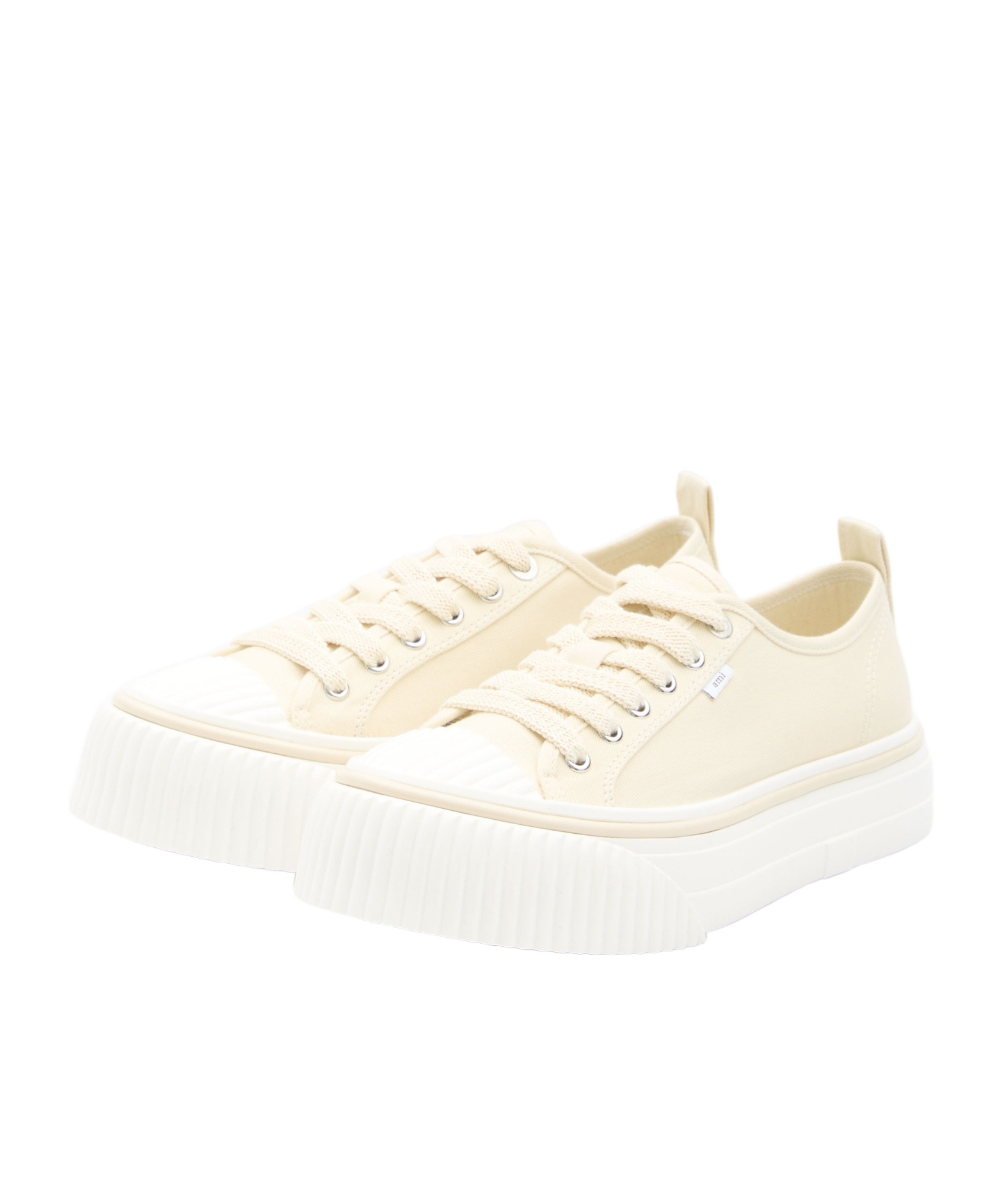 Ami Alexandre Mattiussi Ami Paris Chunky Sole Lace-up Sneakers In White